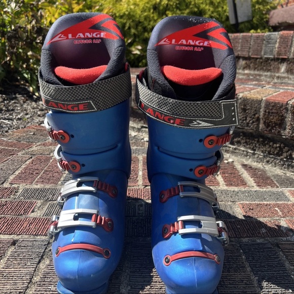 Lange World Cup 130 LF Blue and Red Ski Boots - Size 8.5 - Picture 1 of 13
